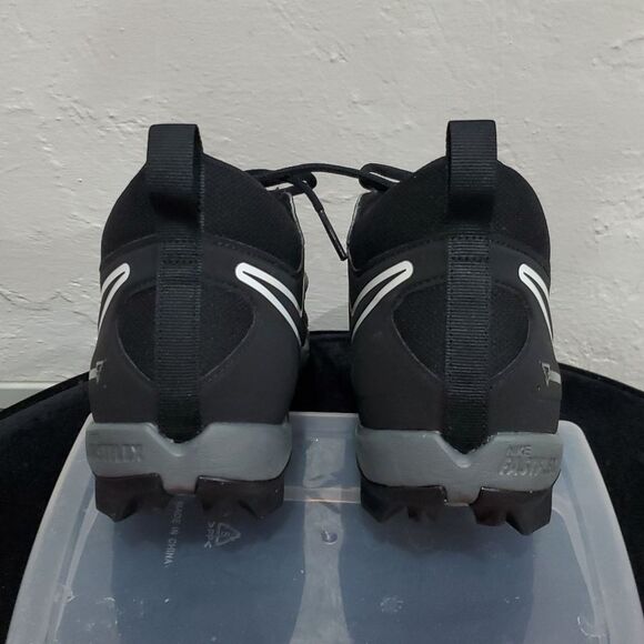 Nike Alpha Menace 3 Shark Football Cleats in Black Size 11 - Picture 9 of 13